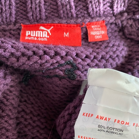 Puma Ladies one button high low cardigan sweater - Picture 6 of 6